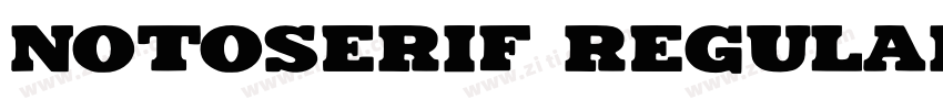 notoserif regular字体转换